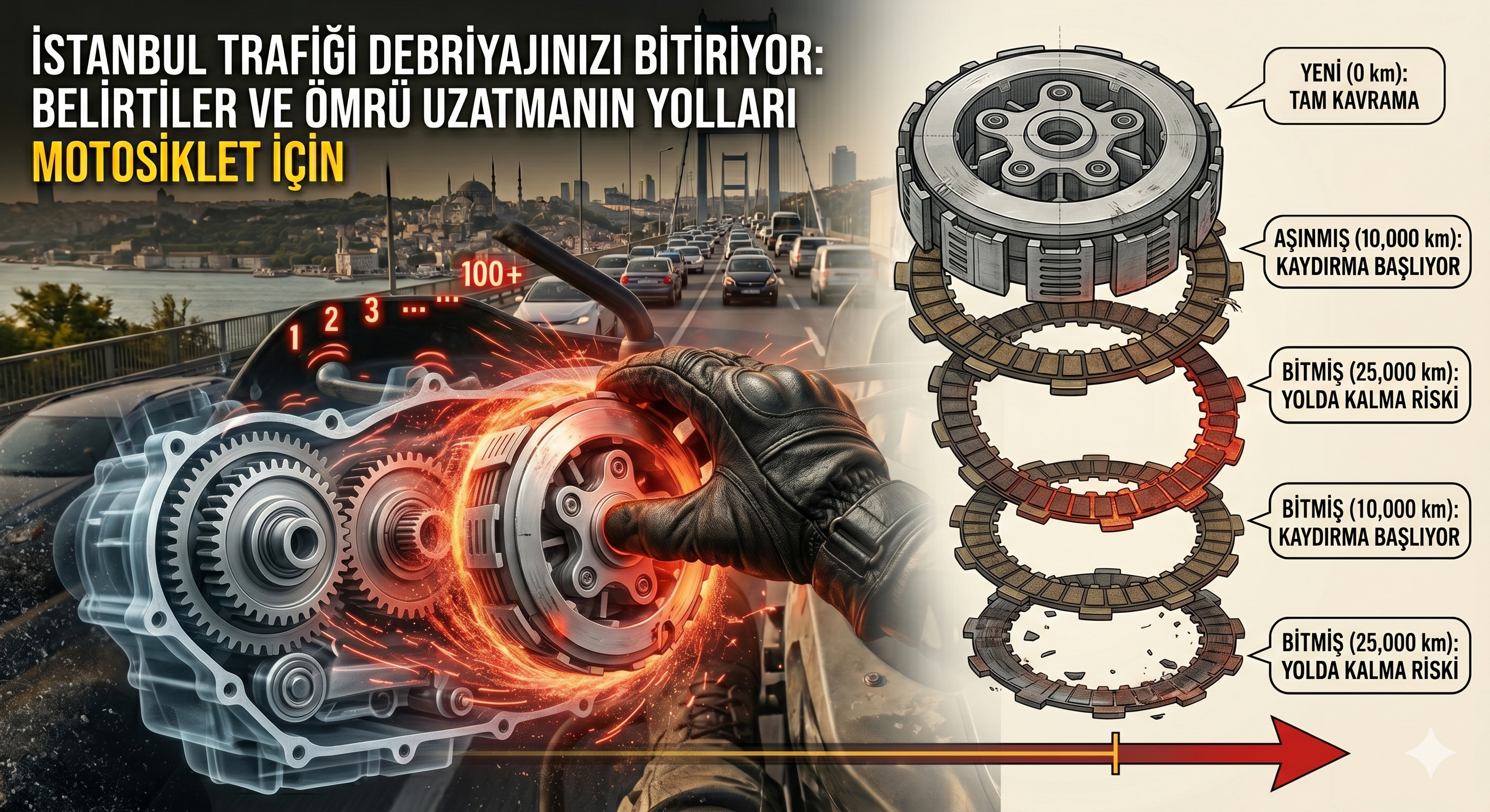 İstanbul Trafiği Debriyajınızı Bitiriyor Belirtiler ve Ömrü Uzatmanın Yolları