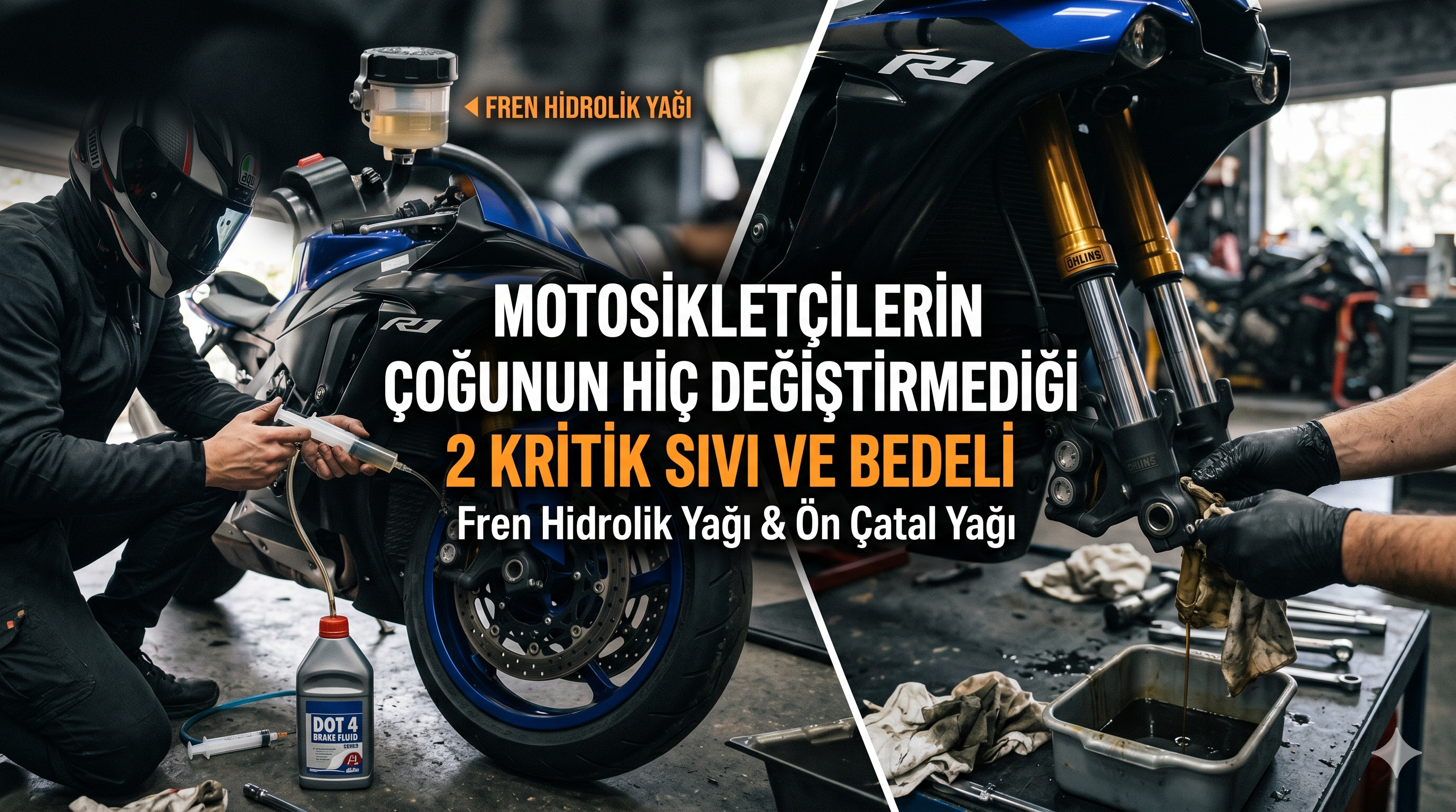 Motorsikletçilerin Çoğunun Hiç Değiştirmediği 2 Kritik Sıvı ve Bedeli